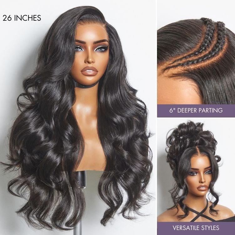 Luvme All-Day Comfort™ Wig 180% / 250% Density Glueless 7x6 Closure HD Lace Loose Body Wave Long Wig Pre-Cut Lace