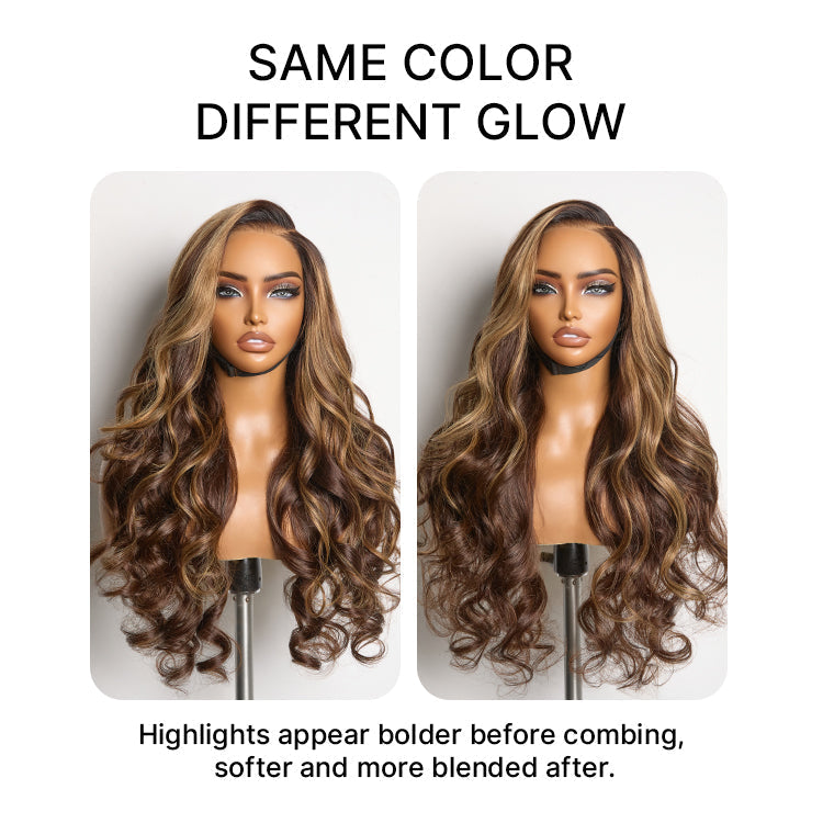 Luvme Hair PartingMax Glueless Wig 180% Density Loose Body Wave 7x6 Closure HD Lace Pre Cut & Plucked & Bleached Ready to Go