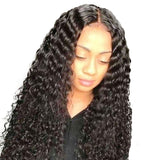 Long Rolled PURE HUMAN HAIR WIG