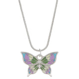 Ins Colorful Oil Necklace Butterfly Girlfriends Clavicle Chain