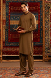 Brown Wash & Wear Shalwar Kameez