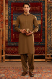 Brown Wash & Wear Shalwar Kameez