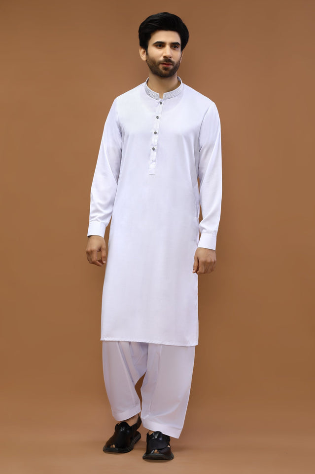 White Shalwar Kameez