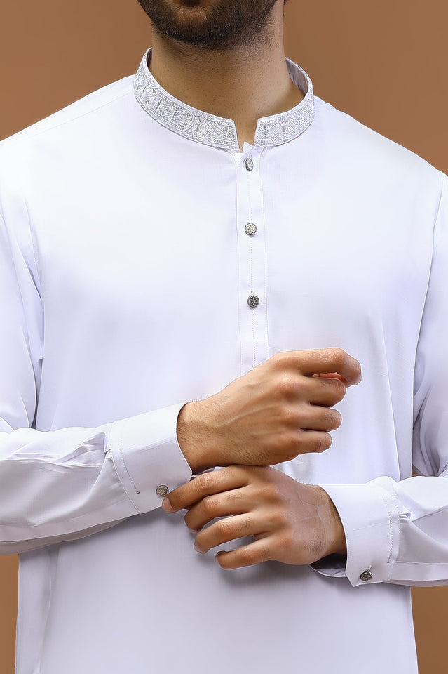 White Shalwar Kameez