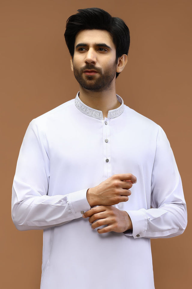 White Shalwar Kameez