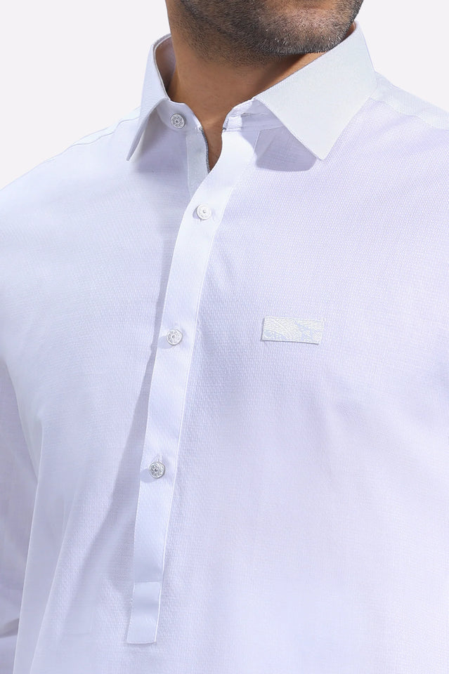 White Cotton Shalwar Kameez
