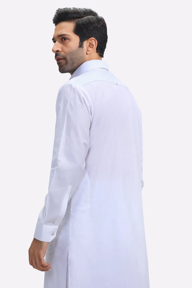 White Cotton Shalwar Kameez