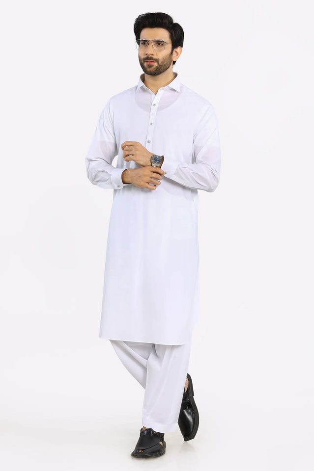 White Cotton Shalwar Kameez