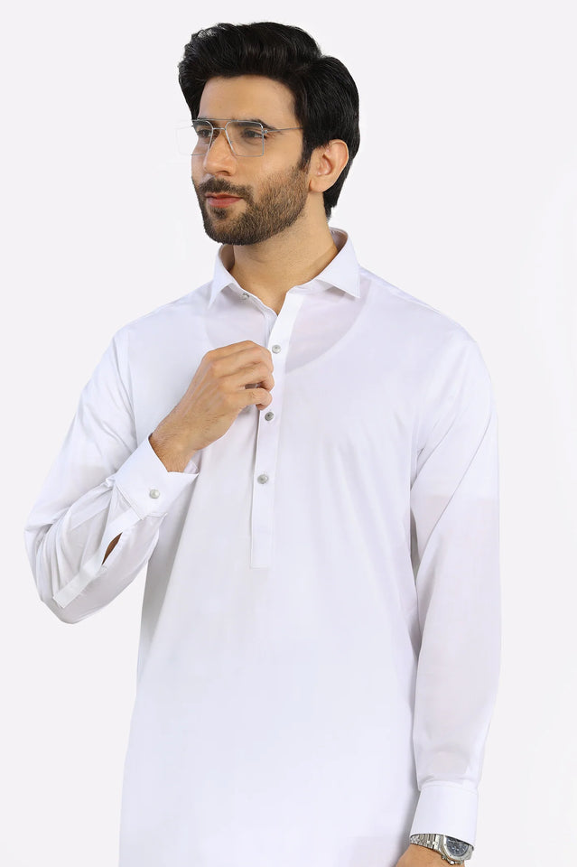 White Cotton Shalwar Kameez