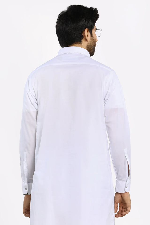White Cotton Shalwar Kameez