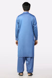 Blue Cotton Shalwar Kameez