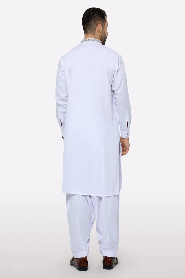 White Wash & Wear Shalwar Kameez