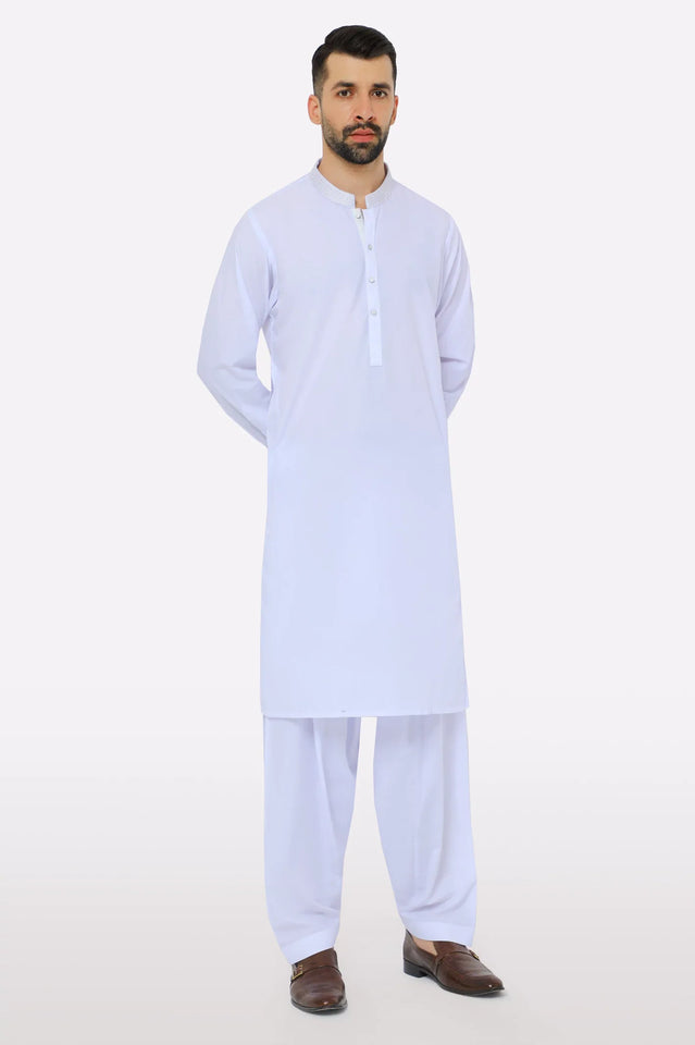 White Wash & Wear Shalwar Kameez