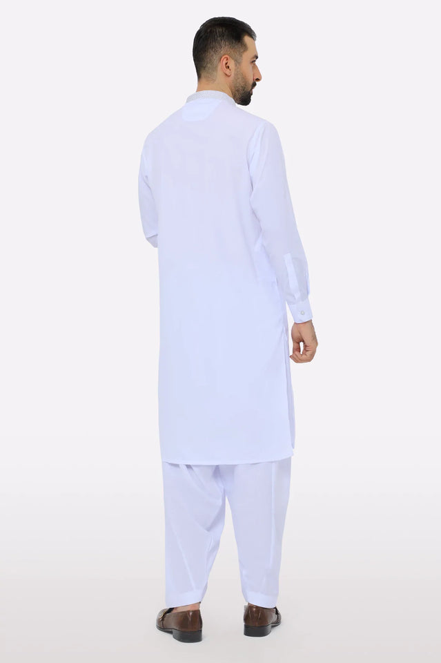 White Wash & Wear Shalwar Kameez