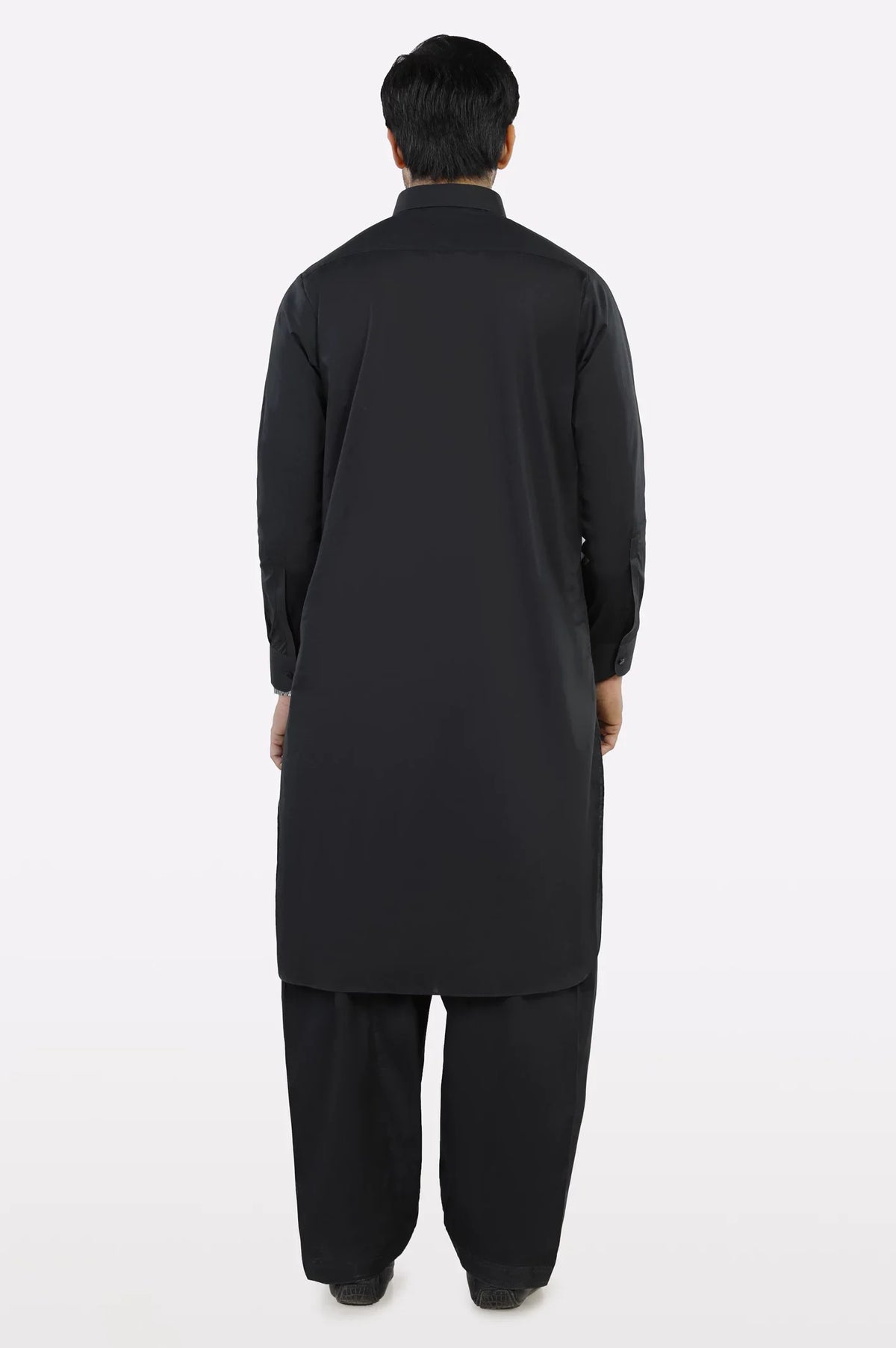 Black Cotton Shalwar Kameez