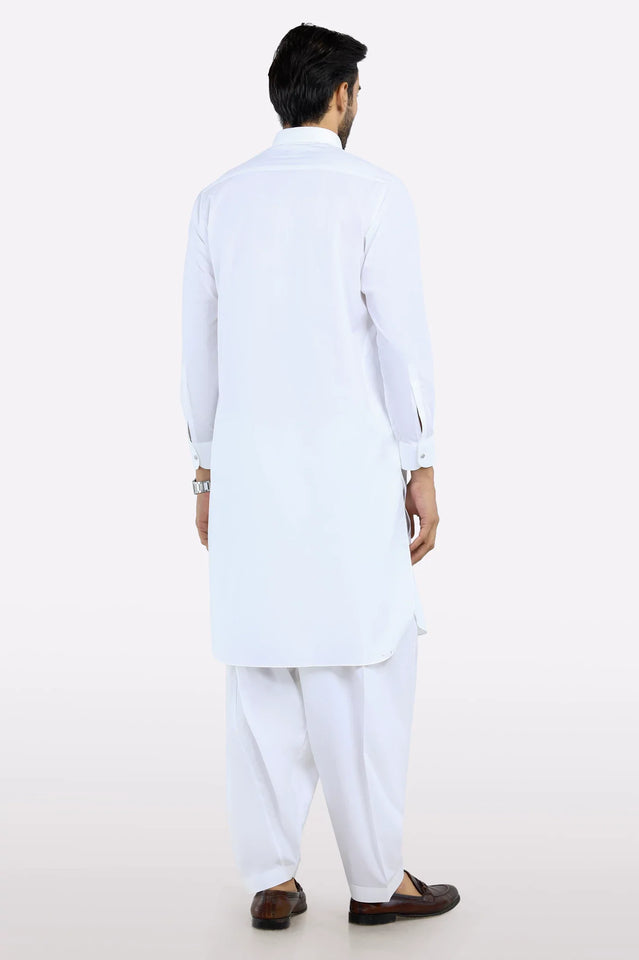 Off White Cotton Shalwar Kameez