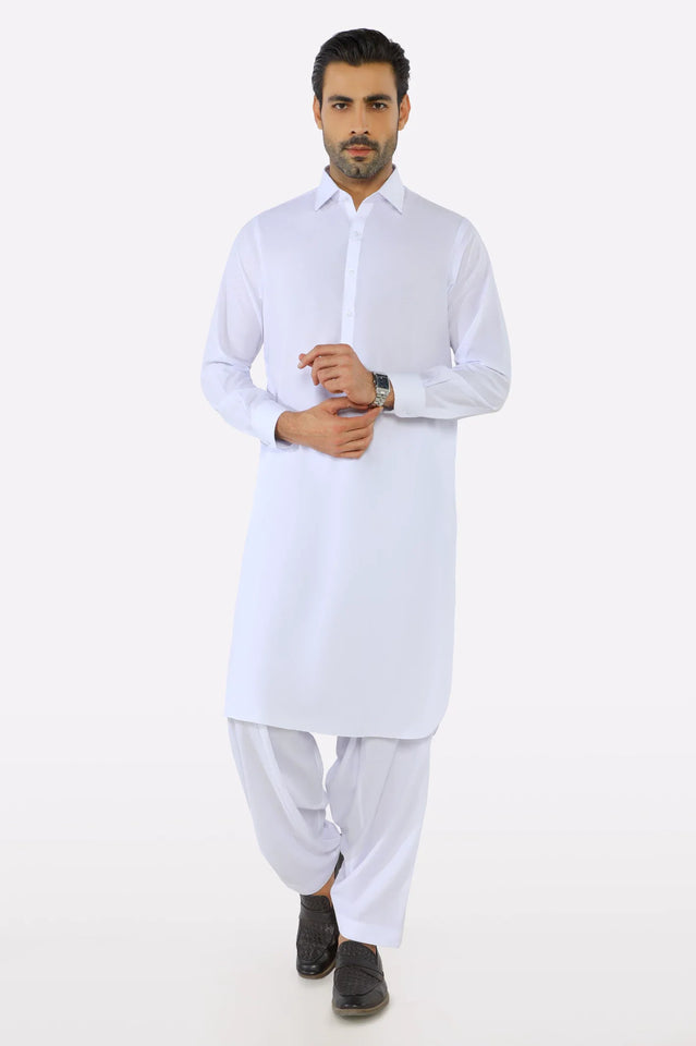 White Wash & Wear Shalwar Kameez