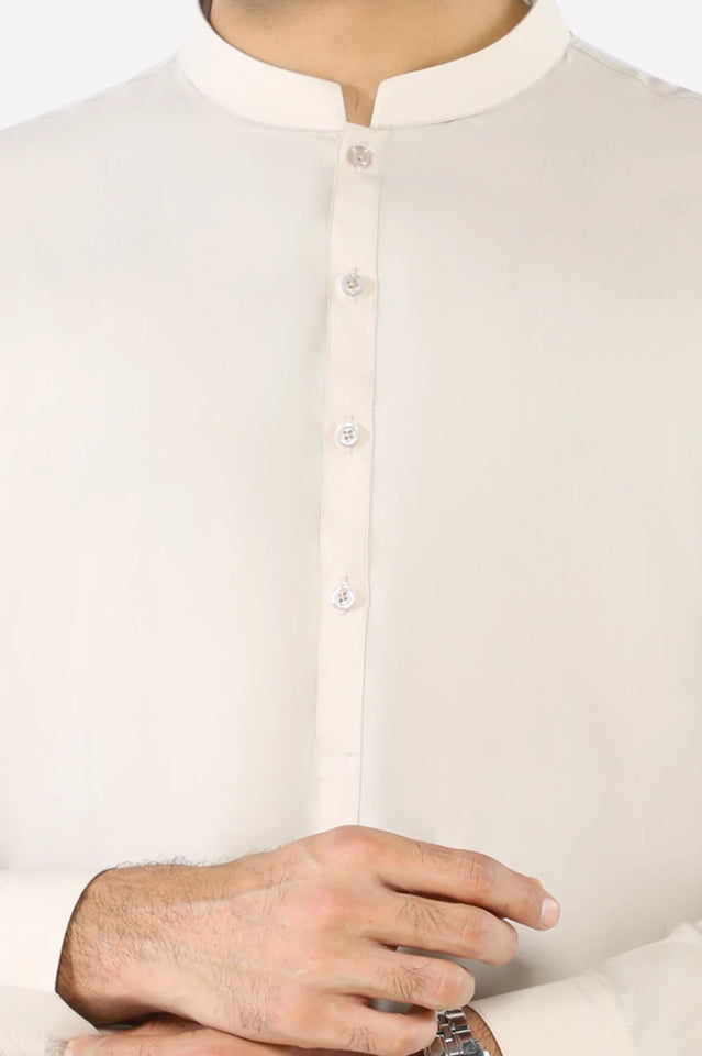 Light Beige Wash & Wear Shalwar Kameez