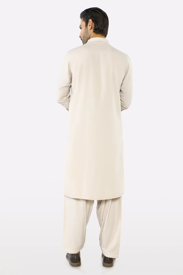 Light Beige Wash & Wear Shalwar Kameez