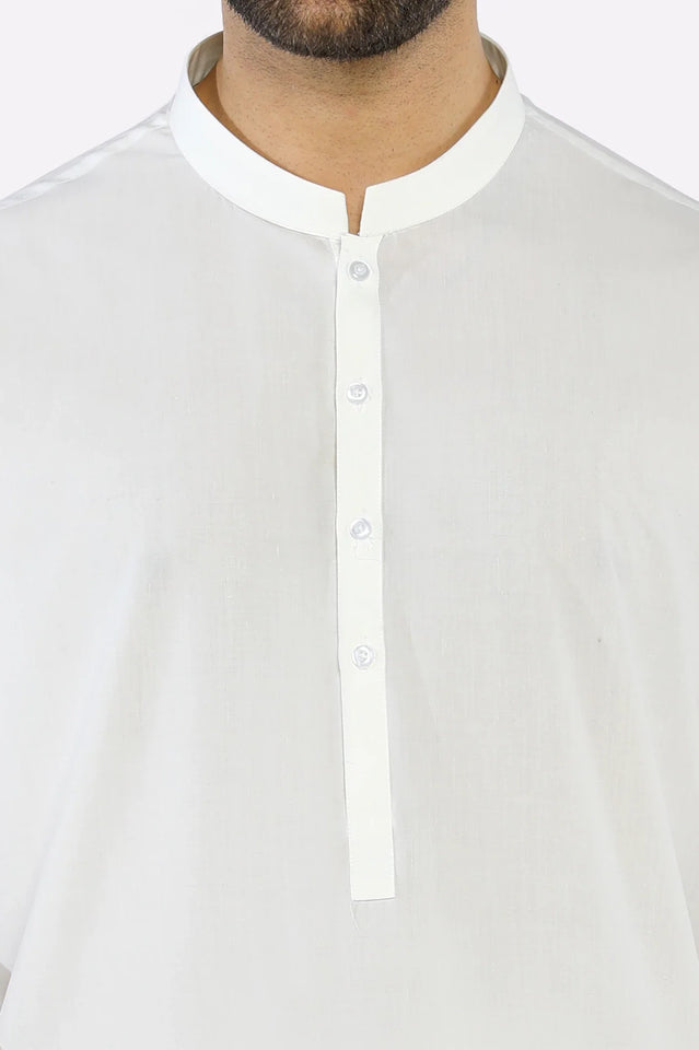 Off White Wash & Wear Shalwar Kameez