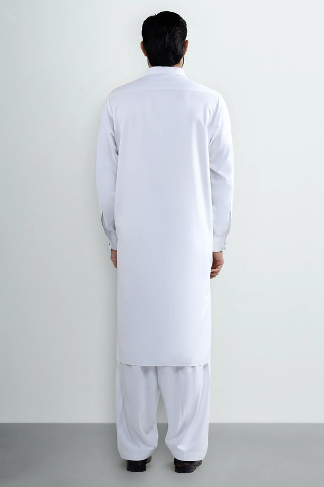 White Wash & Wear Shalwar Kameez
