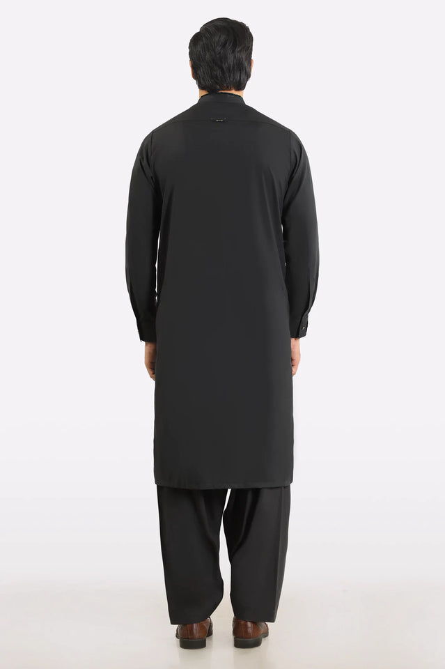 Dark Brown Wash & Wear Shalwar Kameez