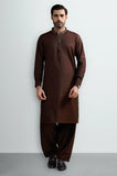 Rust Wash & Wear Shalwar Kameez