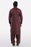 Maroon Wash & Wear Shalwar Kameez