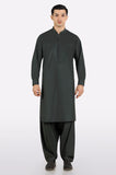 Dark Green Wash & Wear Shalwar Kameez
