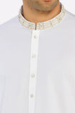 Off White Wash & Wear Shalwar Kameez
