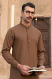 Brown Wash & Wear Shalwar Kameez