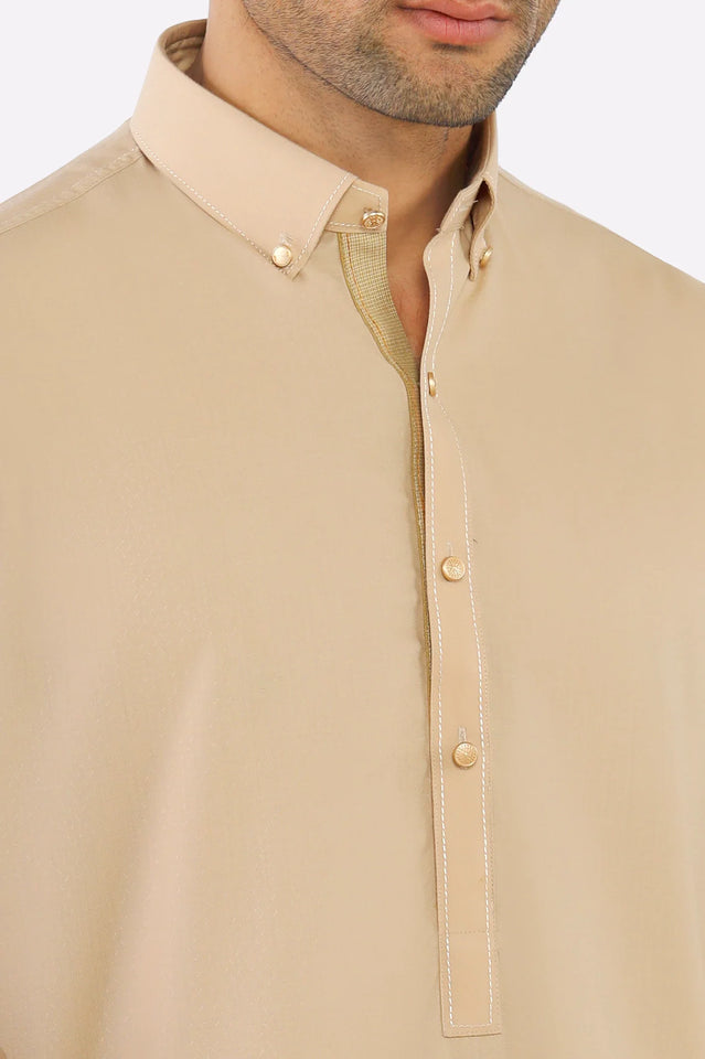 Peach Wash & Wear Shalwar Kameez
