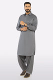 Grey Cotton Shalwar Kameez