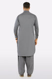 Grey Cotton Shalwar Kameez