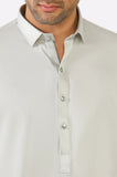 Light Grey Cotton Shalwar Kameez
