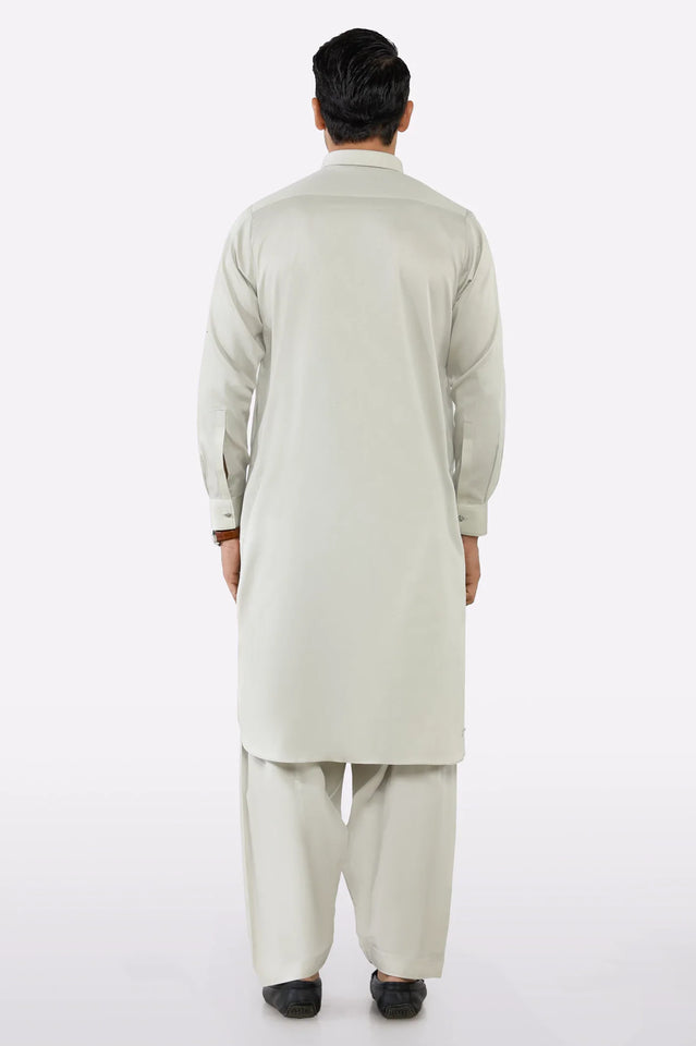 Light Grey Cotton Shalwar Kameez