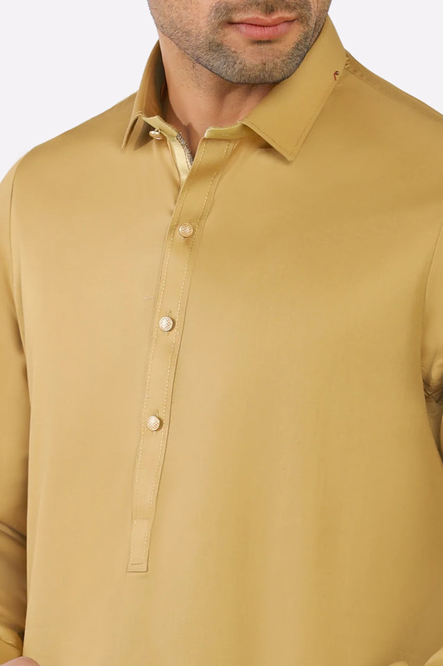 Mustard Cotton Shalwar Kameez
