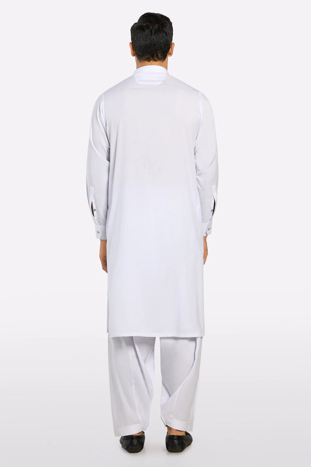White Wash & Wear Shalwar Kameez