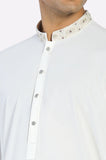 Off White Wash & Wear Shalwar Kameez