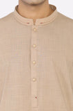 Brown Wash & Wear Kurta Pajama