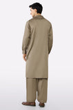 Light Brown Cotton Shalwar Kameez