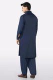 Navy Blue Cotton Shalwar Kameez
