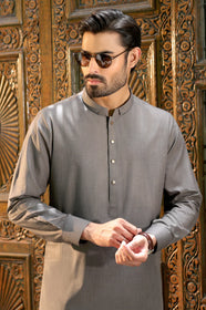 Light Grey Wash & Wear Kurta Pajama