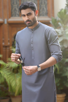 Blue Wash & Wear Kurta Pajama