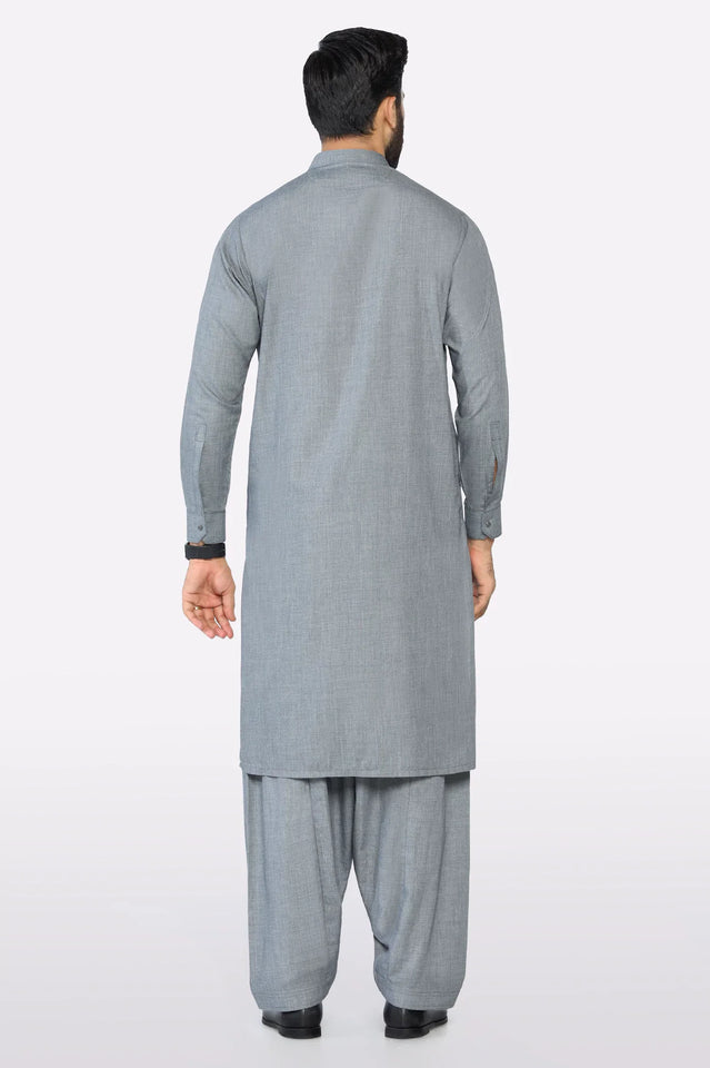 Gray Wash & Wear Shalwar Kameez