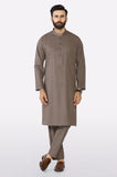 Brown Wash & Wear Kurta Pajama