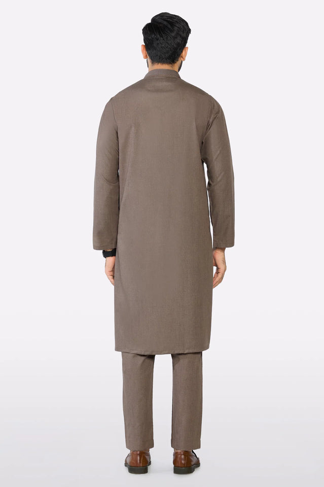 Brown Wash & Wear Kurta Pajama