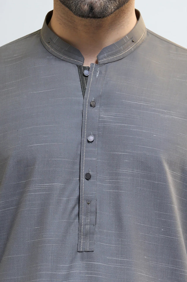 Dark Brown Wash & Wear Shalwar Kameez