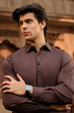 Dark Brown Wash & Wear Shalwar Kameez