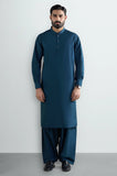 Blue Cotton Shalwar Kameez